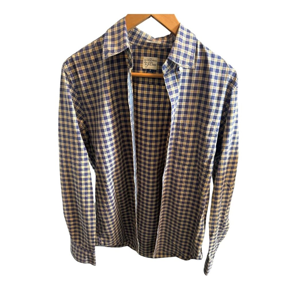 J. Crew Men's Cotton Classic Button Down Shirt Small EUC